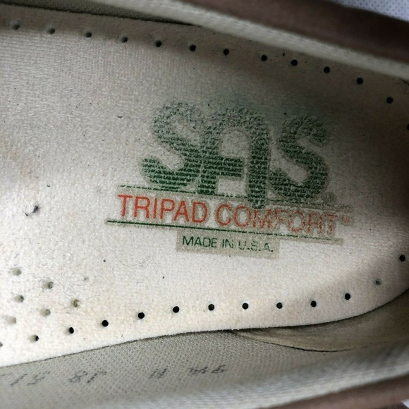 SAS Tripad Comfort Lace Up Tan Soft Step Heel - Picture 8 of 8